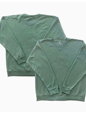 Tito's Embroidered Crewneck Sweater - Forest Green